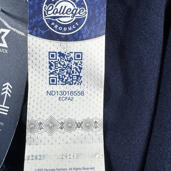 Cutter & Buck Notre Dame Quarter Zip Pullover L Navy Stretch Performance Top NWT - Picture 9 of 16